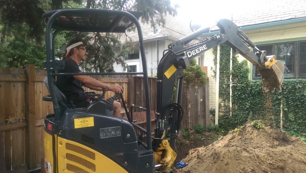 John Deere D17 mini excavator